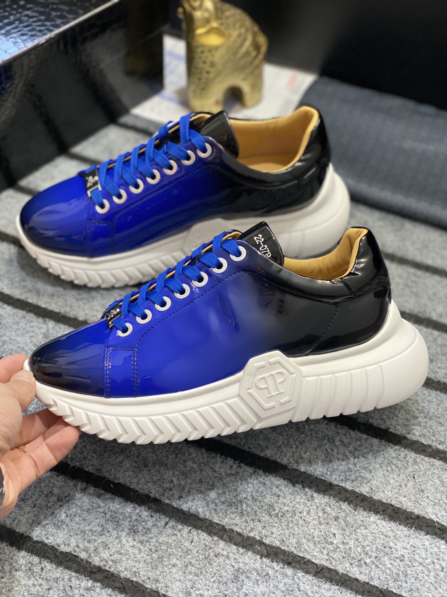 Philipp Plein #412 Hombres zapatos casuales de moda