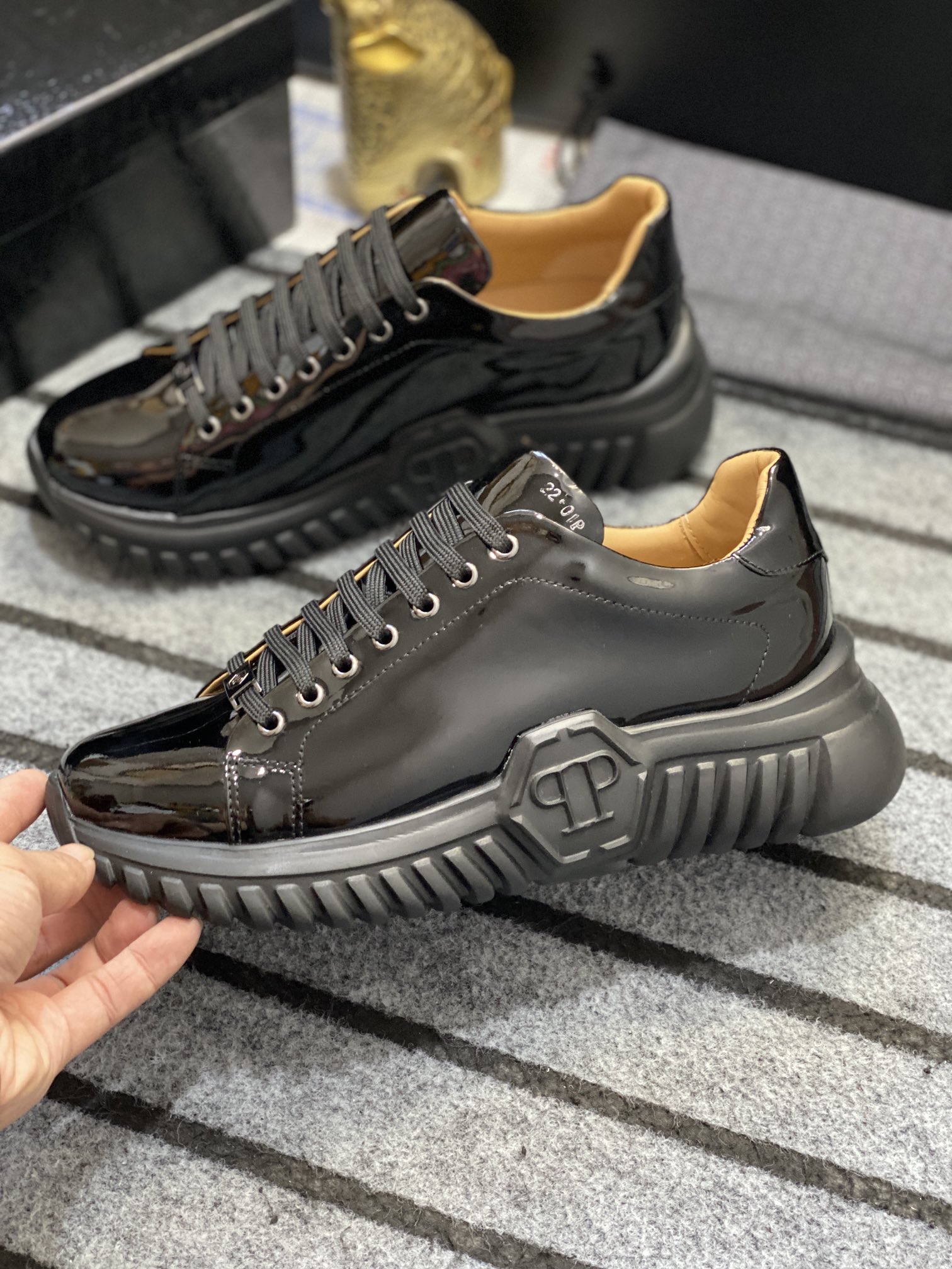 Philipp Plein #477 Hombres zapatos casuales de moda