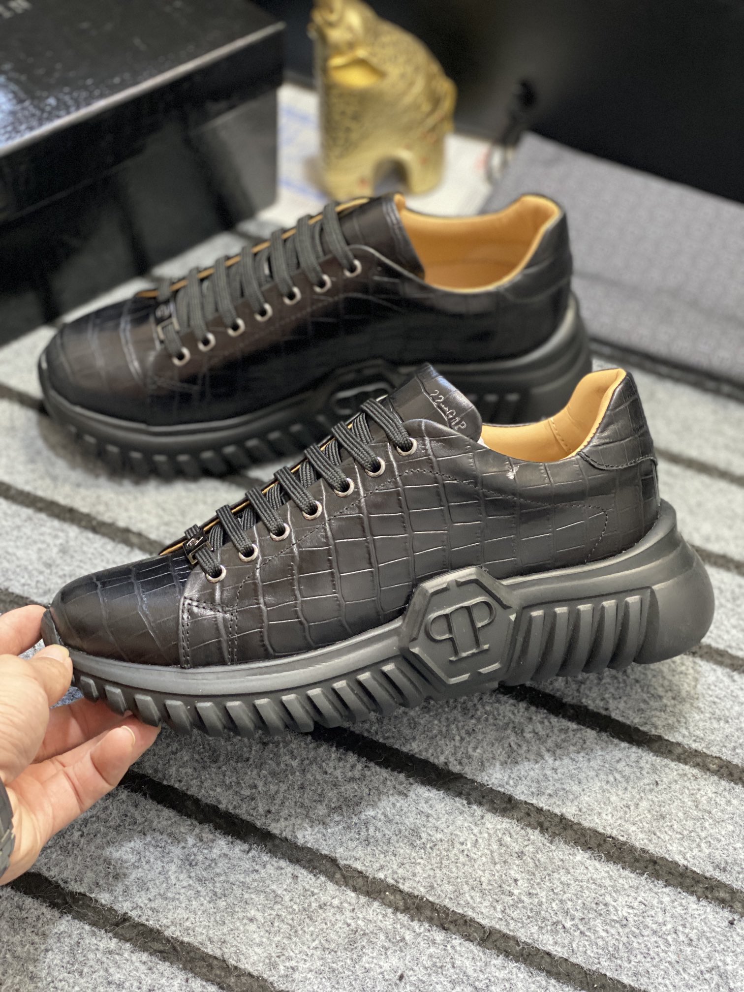 Philipp Plein #482 Hombres zapatos casuales de moda