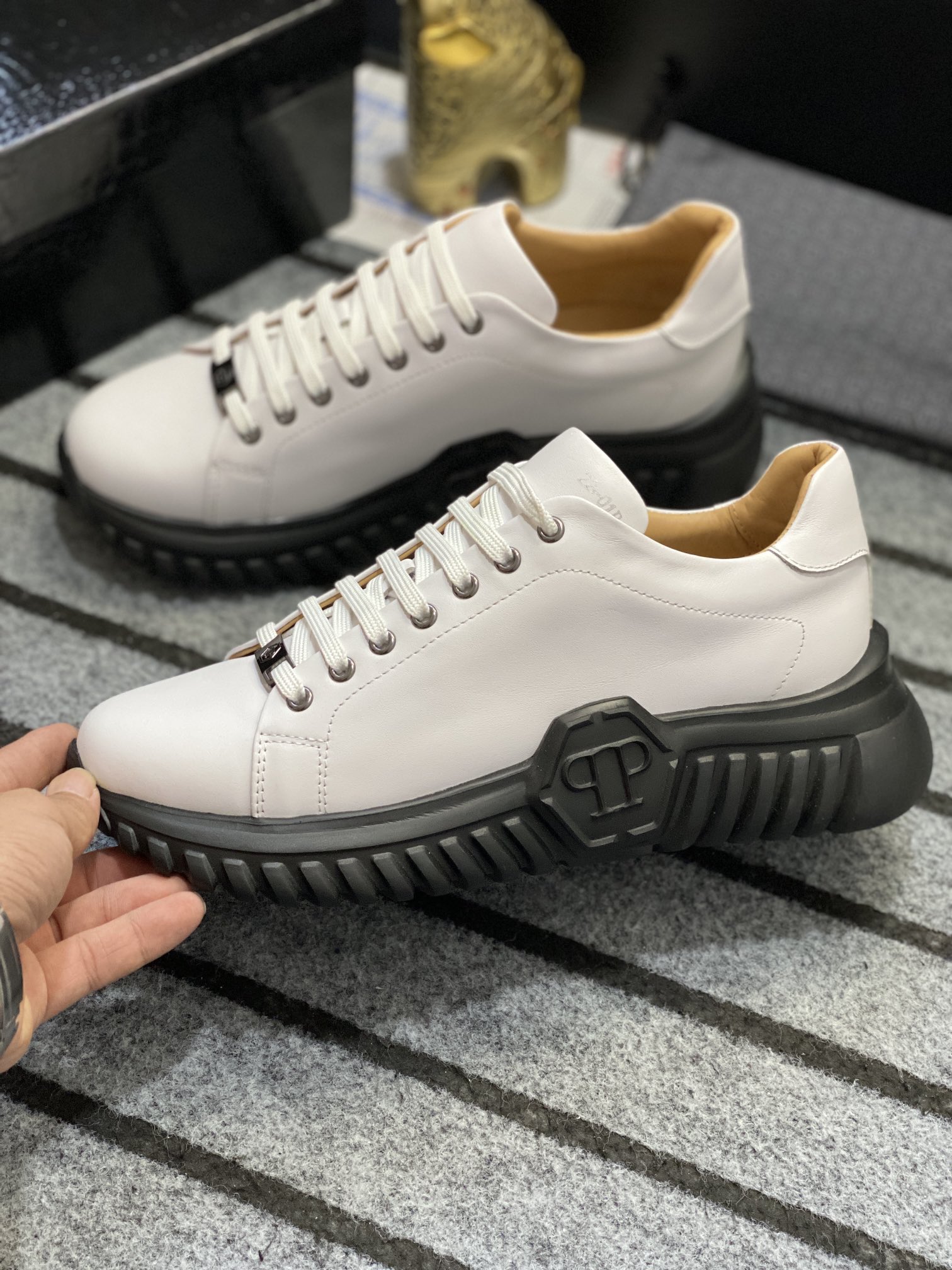 Philipp Plein #517 Hombres zapatos casuales de moda