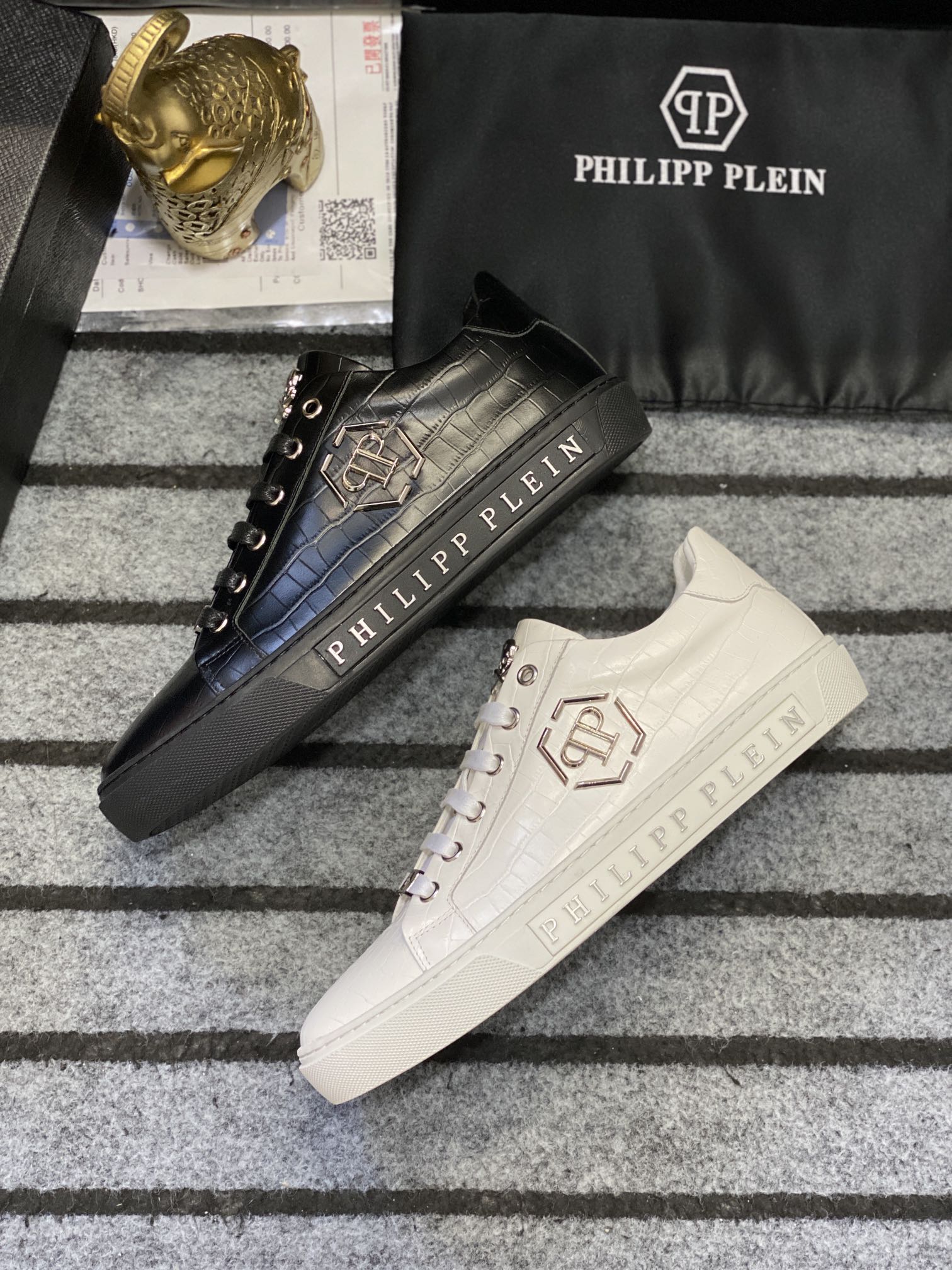 Philipp Plein #541 Hombres zapatos casuales de moda