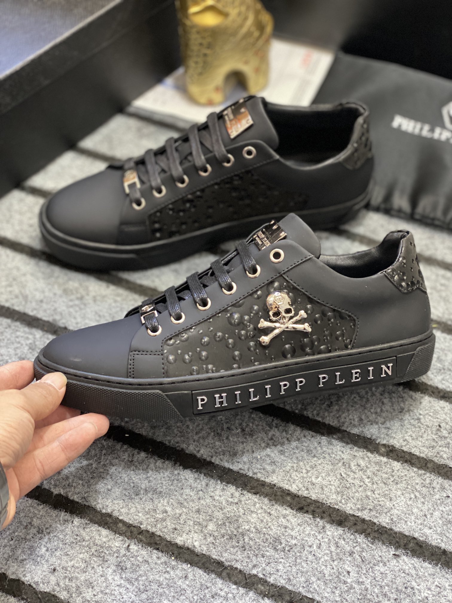 Philipp Plein #557 Hombres zapatos casuales de moda