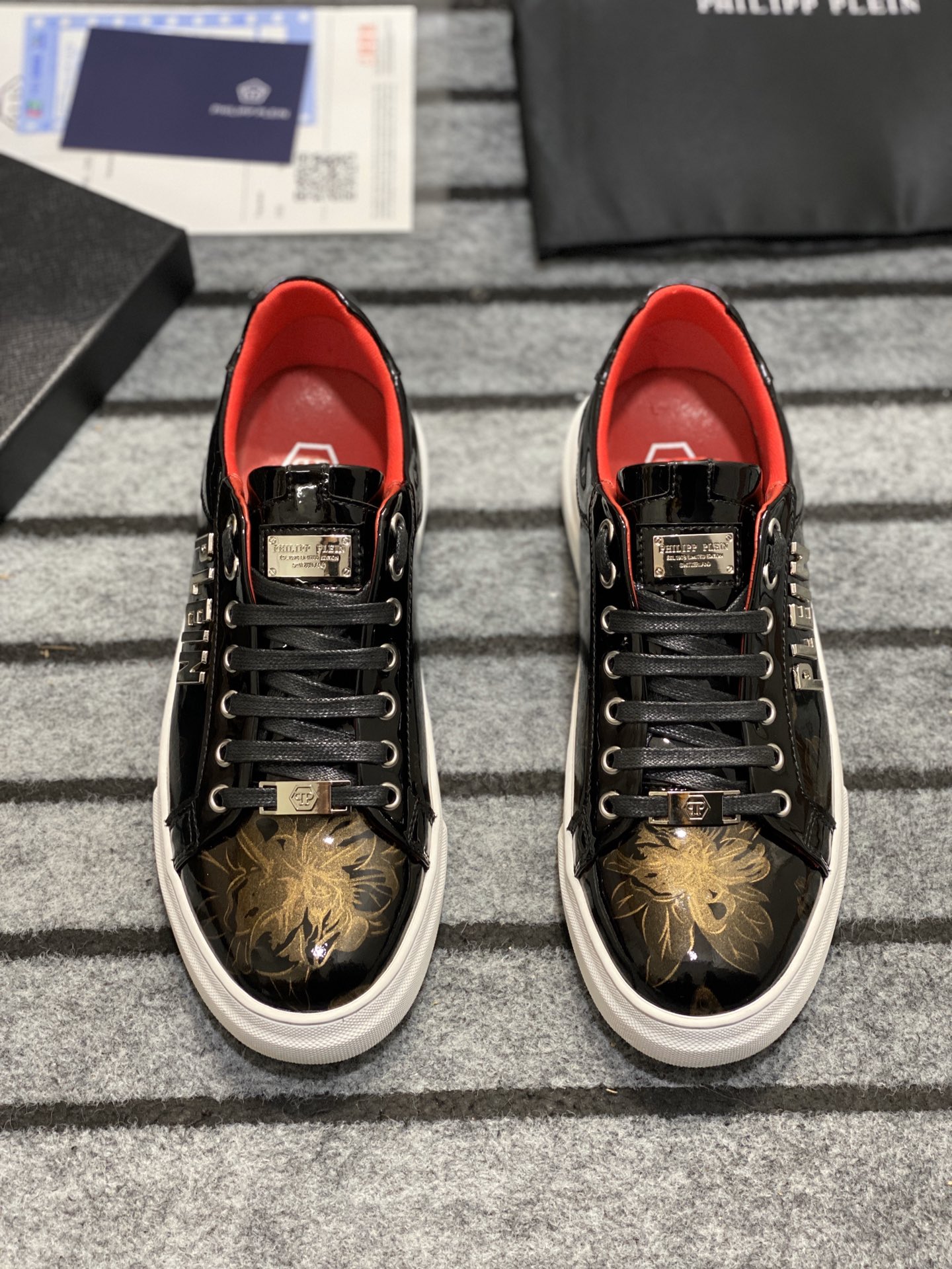 Philipp Plein #593 Hombres zapatos casuales de moda