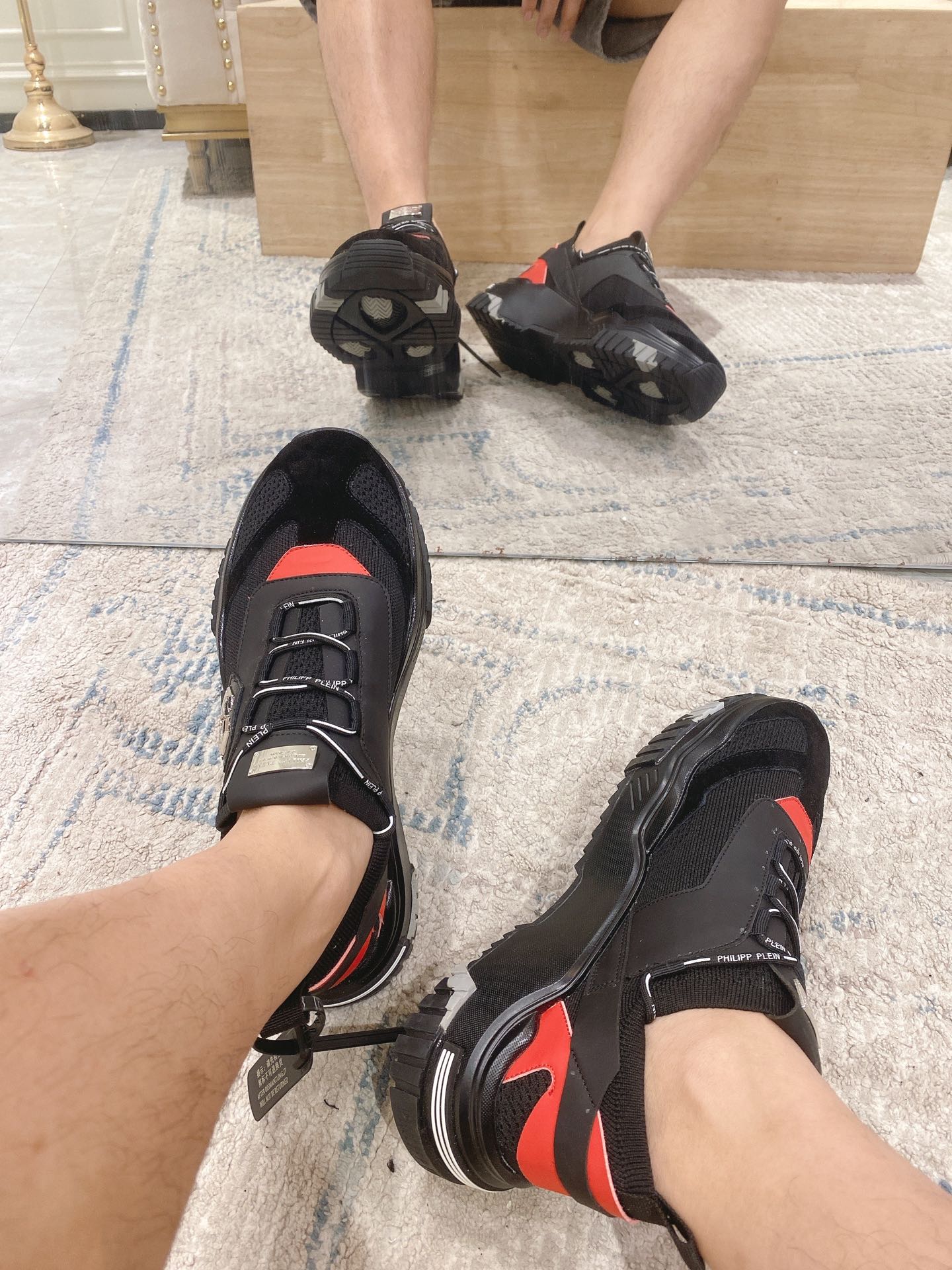 Philipp Plein #8864 Hombres zapatos casuales de moda