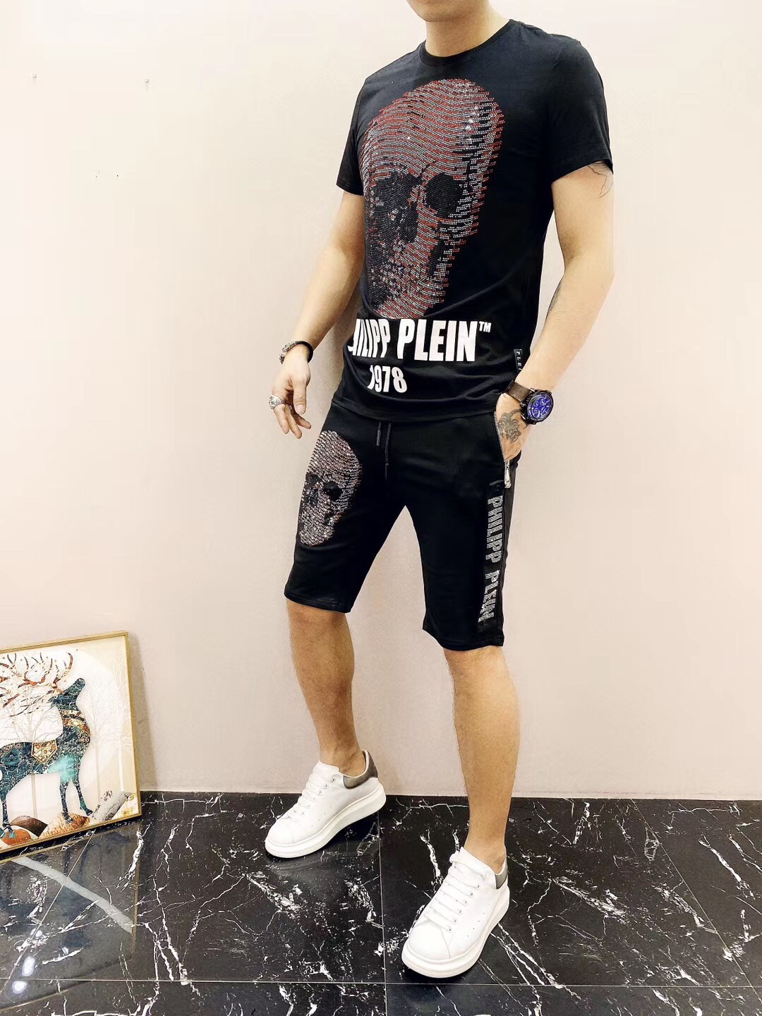 Philipp Plein #54372 Hombres de rastreo de moda