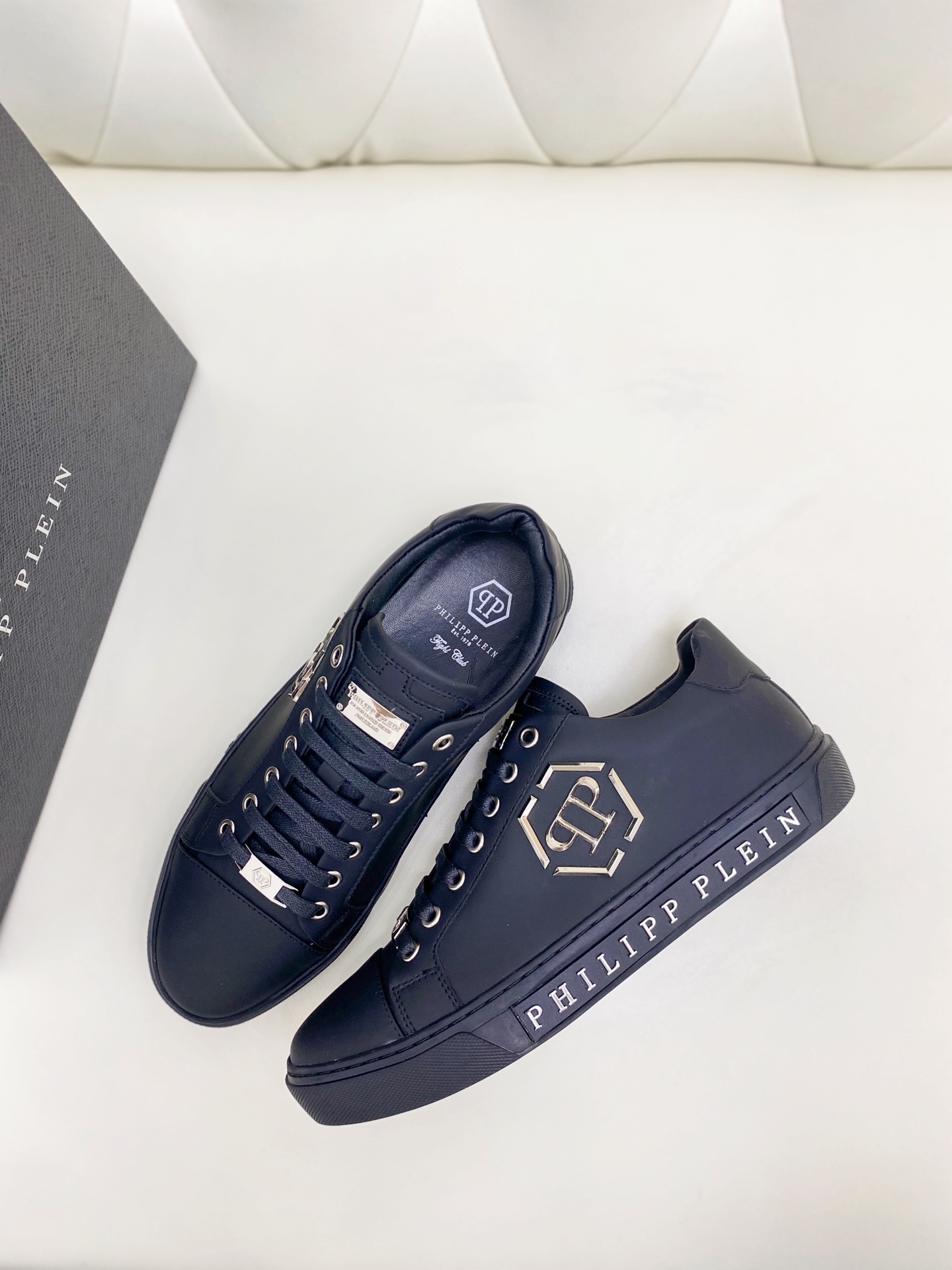 Philipp Plein #55382 Hombres de moda zapatos casuales de moda