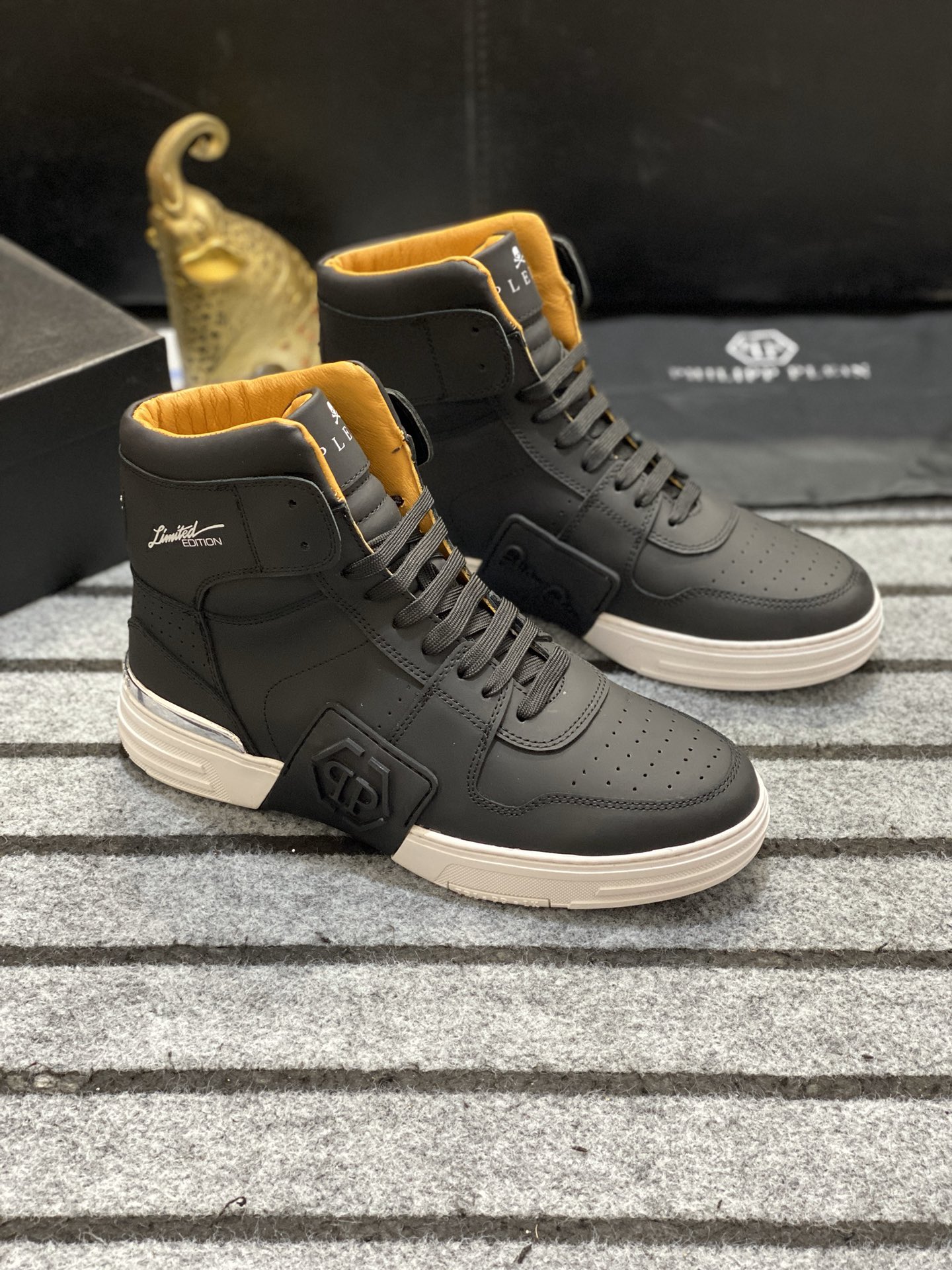 Philipp Plein #55465 Hombres de moda Tops High Tops zapatos