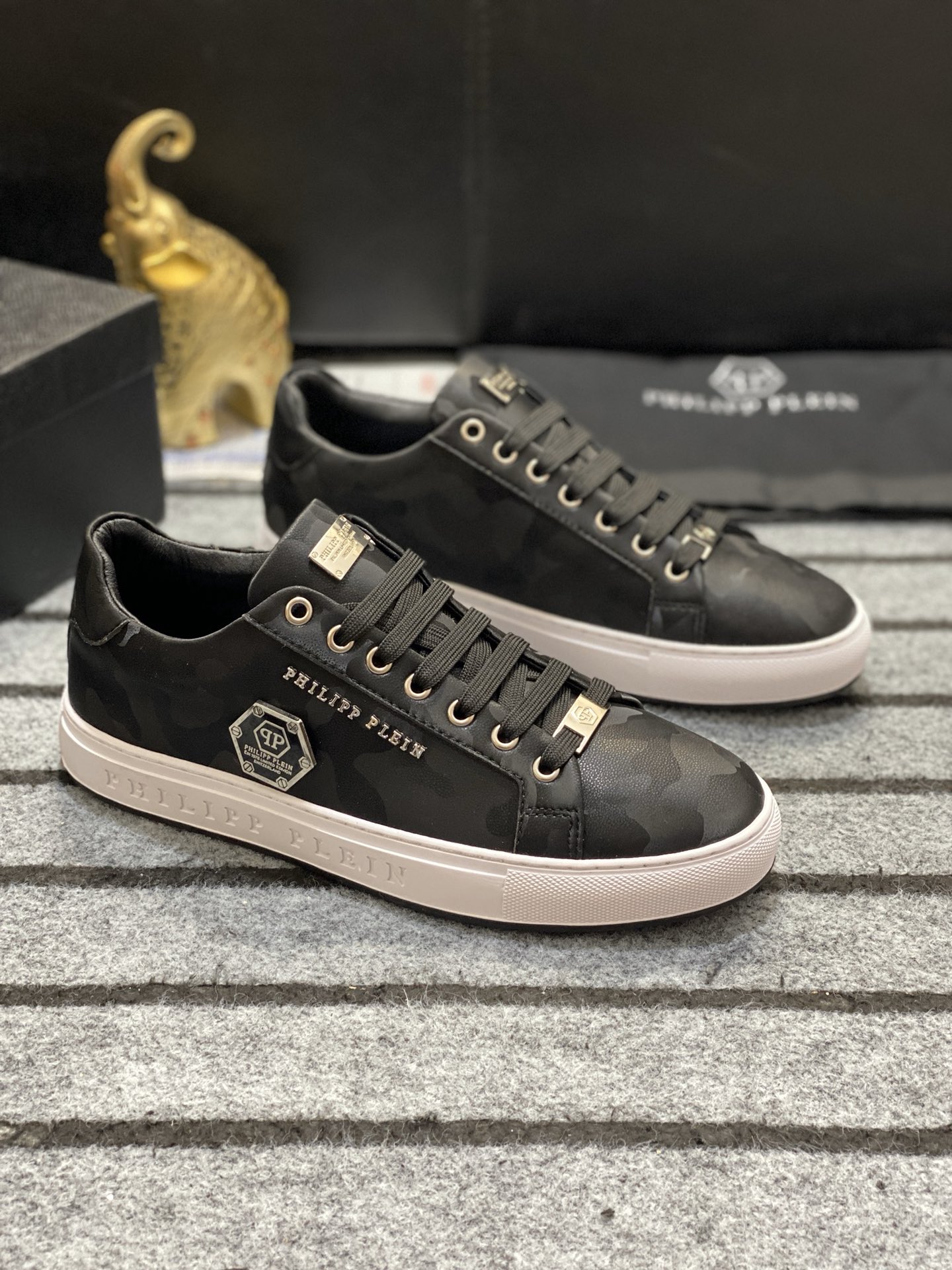 Philipp Plein #55495 Hombres de moda zapatos casuales