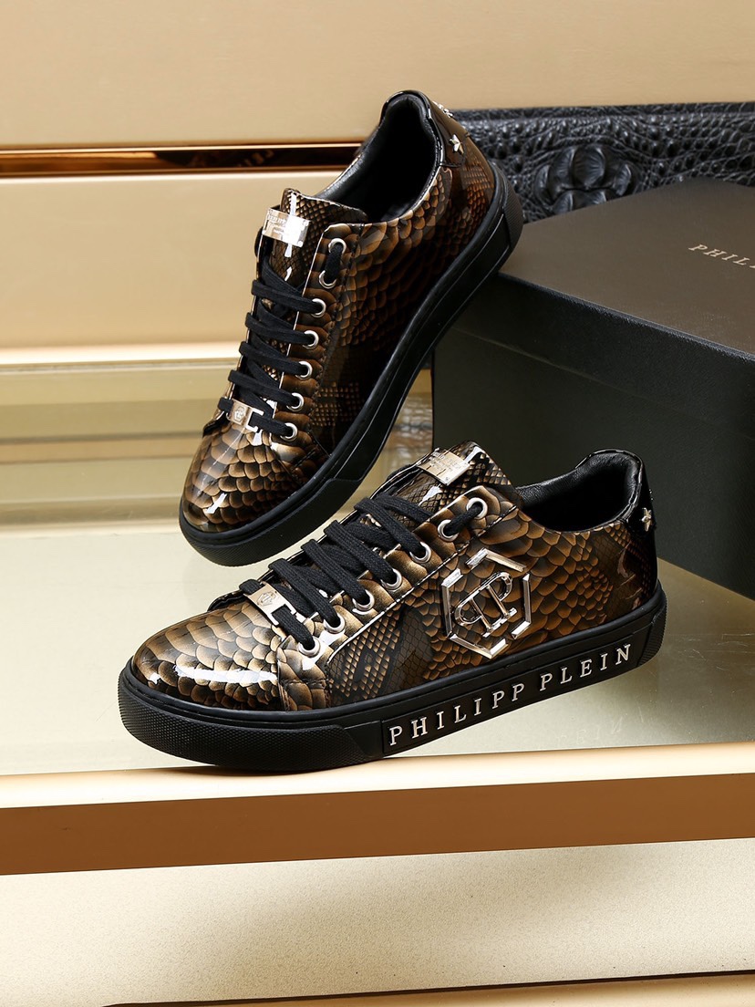 Philipp Plein #55702 Hombres de moda zapatos casuales