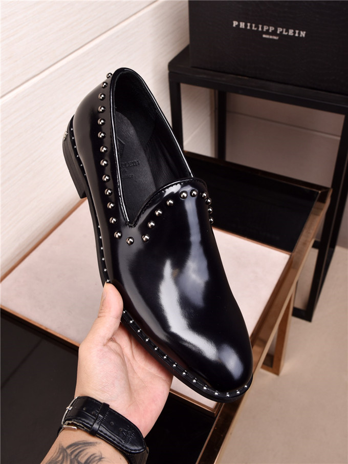Philipp Plein #669729-1 zapatos de cuero PP para hombres