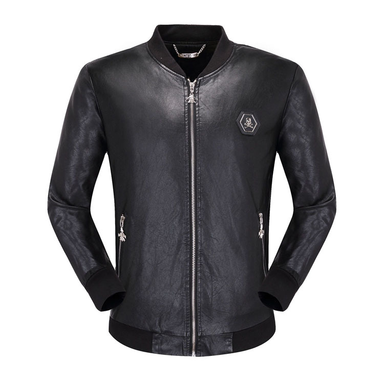 Philipp Plein #689466-1 Jackets de cuero PP para hombres