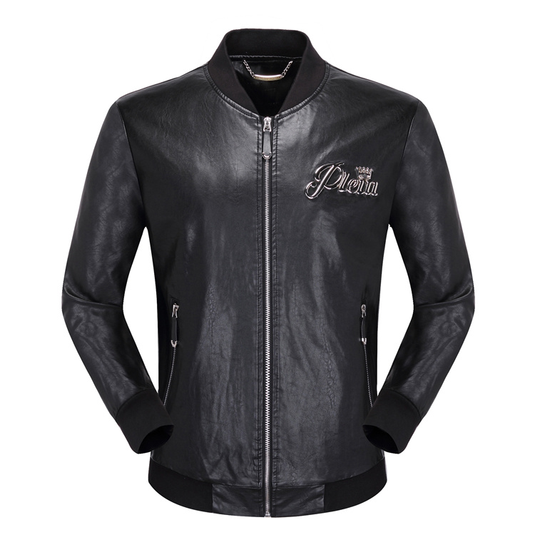 Philipp Plein #689470-1 Jackets de cuero PP para hombres