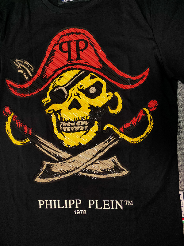 Philipp Plein #786191-1 PP Camisetas de manga de manga corta para hombres